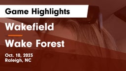 Wakefield  vs Wake Forest  Game Highlights - Oct. 10, 2023