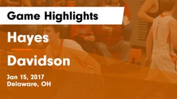 Hayes  vs Davidson  Game Highlights - Jan 15, 2017