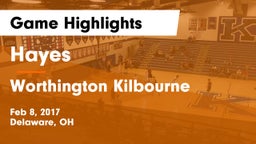 Hayes  vs Worthington Kilbourne  Game Highlights - Feb 8, 2017