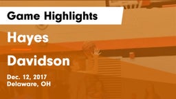 Hayes  vs Davidson  Game Highlights - Dec. 12, 2017