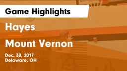 Hayes  vs Mount Vernon  Game Highlights - Dec. 30, 2017