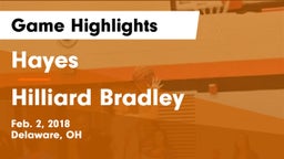 Hayes  vs Hilliard Bradley  Game Highlights - Feb. 2, 2018