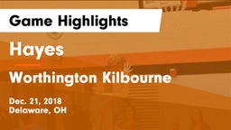 Hayes  vs Worthington Kilbourne  Game Highlights - Dec. 21, 2018