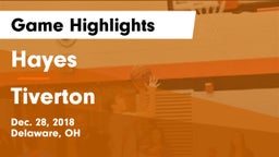 Hayes  vs Tiverton  Game Highlights - Dec. 28, 2018