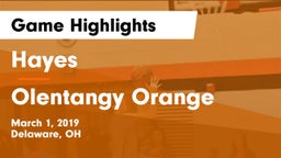 Hayes  vs Olentangy Orange  Game Highlights - March 1, 2019