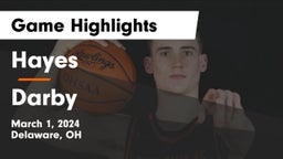 Hayes  vs Darby  Game Highlights - March 1, 2024
