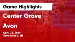 Center Grove  vs Avon  Game Highlights - April 25, 2024