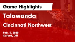 Talawanda  vs Cincinnati Northwest  Game Highlights - Feb. 5, 2020