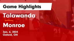 Talawanda  vs Monroe  Game Highlights - Jan. 6, 2024