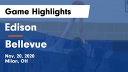 Edison  vs Bellevue  Game Highlights - Nov. 20, 2020