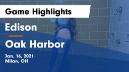 Edison  vs Oak Harbor  Game Highlights - Jan. 16, 2021