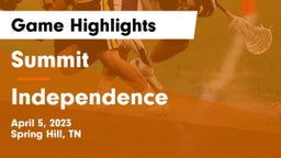 Summit  vs Independence  Game Highlights - April 5, 2023