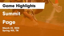 Summit  vs Page  Game Highlights - March 22, 2024