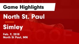North St. Paul  vs Simley  Game Highlights - Feb. 9, 2018