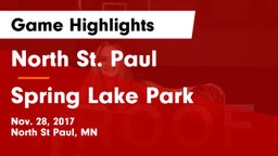 North St. Paul  vs Spring Lake Park  Game Highlights - Nov. 28, 2017