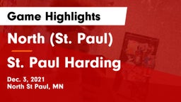 North (St. Paul)  vs St. Paul Harding  Game Highlights - Dec. 3, 2021