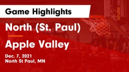 North (St. Paul)  vs Apple Valley  Game Highlights - Dec. 7, 2021
