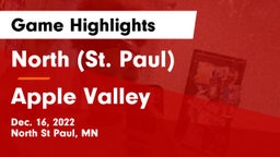 North (St. Paul)  vs Apple Valley  Game Highlights - Dec. 16, 2022