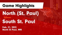 North (St. Paul)  vs South St. Paul  Game Highlights - Feb. 21, 2023