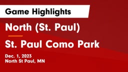 North (St. Paul)  vs St. Paul Como Park  Game Highlights - Dec. 1, 2023