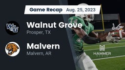 Recap: Walnut Grove  vs. Malvern  2023