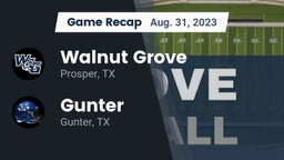 Recap: Walnut Grove  vs. Gunter  2023
