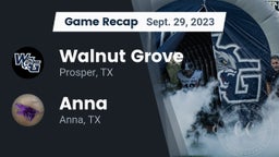 Recap: Walnut Grove  vs. Anna  2023