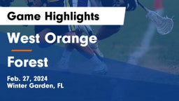 West Orange  vs Forest  Game Highlights - Feb. 27, 2024