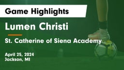 Lumen Christi  vs St. Catherine of Siena Academy Game Highlights - April 25, 2024