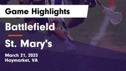 Battlefield  vs St. Mary's  Game Highlights - March 21, 2023