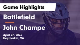 Battlefield  vs John Champe   Game Highlights - April 27, 2023