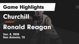 Churchill  vs Ronald Reagan  Game Highlights - Jan. 8, 2020