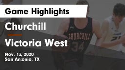 Churchill  vs Victoria West  Game Highlights - Nov. 13, 2020