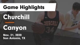 Churchill  vs Canyon  Game Highlights - Nov. 21, 2020