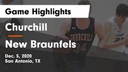 Churchill  vs New Braunfels  Game Highlights - Dec. 5, 2020