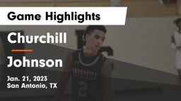Churchill  vs Johnson  Game Highlights - Jan. 21, 2023