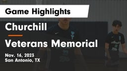 Churchill  vs Veterans Memorial Game Highlights - Nov. 16, 2023