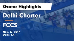 Delhi Charter  vs FCCS Game Highlights - Nov. 17, 2017