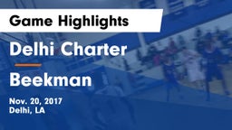 Delhi Charter  vs Beekman  Game Highlights - Nov. 20, 2017