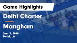Delhi Charter  vs Mangham  Game Highlights - Jan. 5, 2018