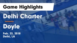 Delhi Charter  vs Doyle Game Highlights - Feb. 23, 2018