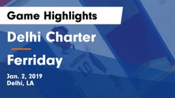 Delhi Charter  vs Ferriday  Game Highlights - Jan. 2, 2019