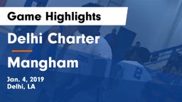 Delhi Charter  vs Mangham  Game Highlights - Jan. 4, 2019