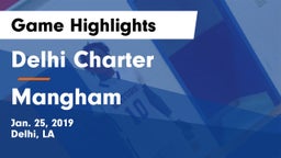 Delhi Charter  vs Mangham  Game Highlights - Jan. 25, 2019