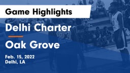 Delhi Charter  vs Oak Grove  Game Highlights - Feb. 15, 2022