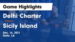 Delhi Charter  vs Sicily Island Game Highlights - Dec. 16, 2021