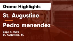 St. Augustine  vs Pedro menendez Game Highlights - Sept. 5, 2023