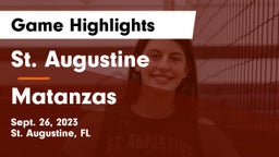 St. Augustine  vs Matanzas Game Highlights - Sept. 26, 2023