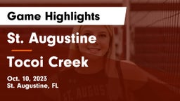 St. Augustine  vs Tocoi Creek  Game Highlights - Oct. 10, 2023