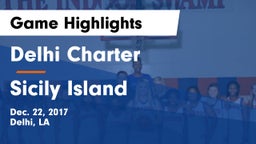 Delhi Charter  vs Sicily Island Game Highlights - Dec. 22, 2017